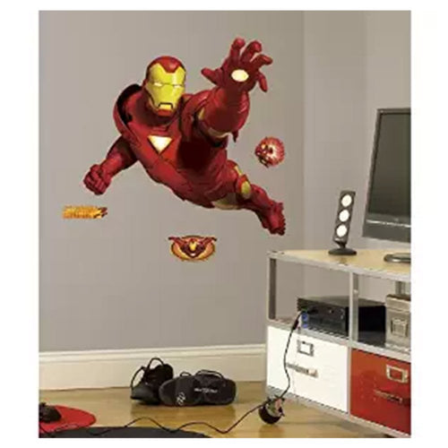 vinilo decorativo reutilizable iron man volando