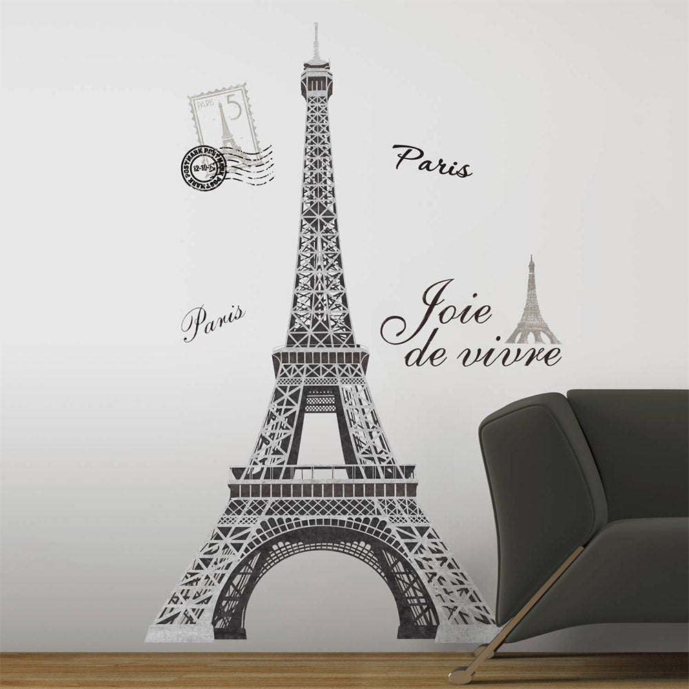 vinilo deco reutilizable torre eiffel