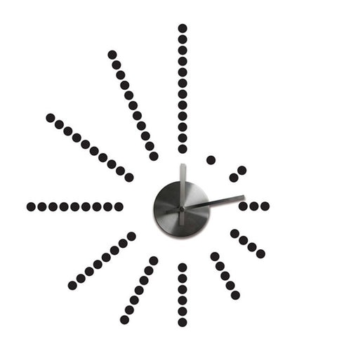 reloj con vinilo reutilizable morse