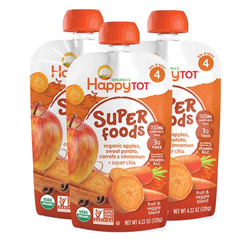 tripack compota etapa 4   manzana  papa dulce  zanahoria y canela organica   super chia