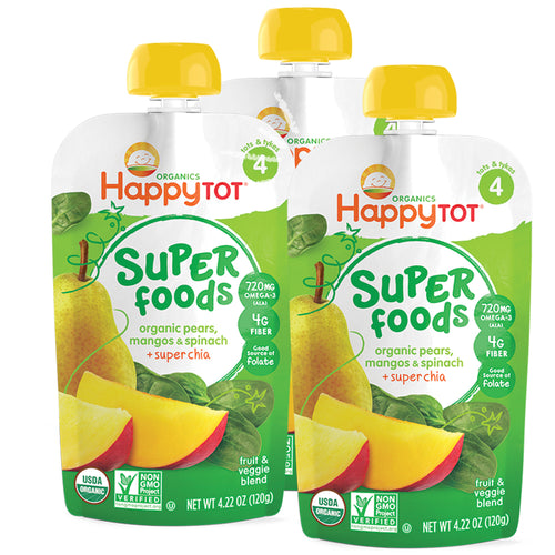tripack compota etapa 4   pera  mango y espinaca organico   super chia