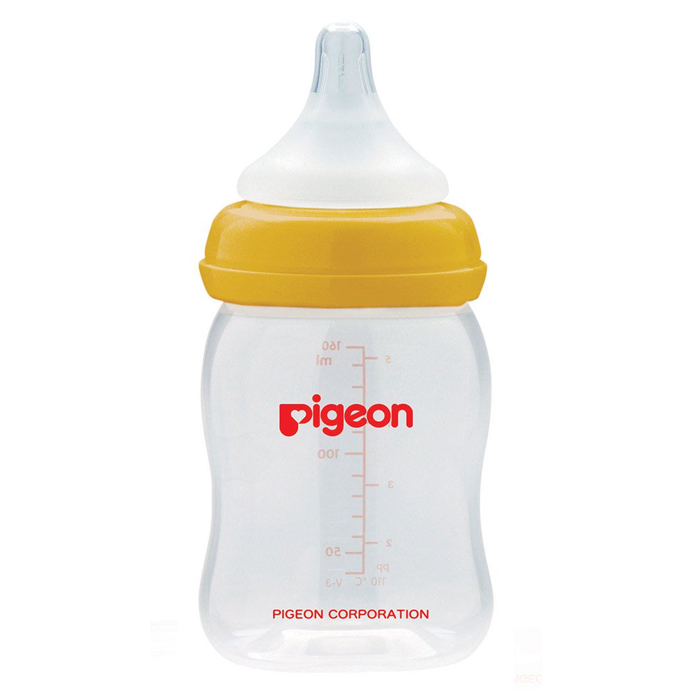 biberon boca ancha 160ml   5oz pp bpa free naranja