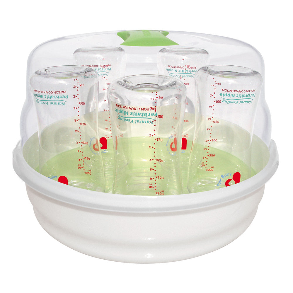 esterilizador microondas con accesorios