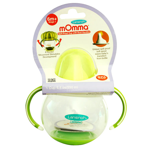 momma taza con boquilla agarraderas verdes