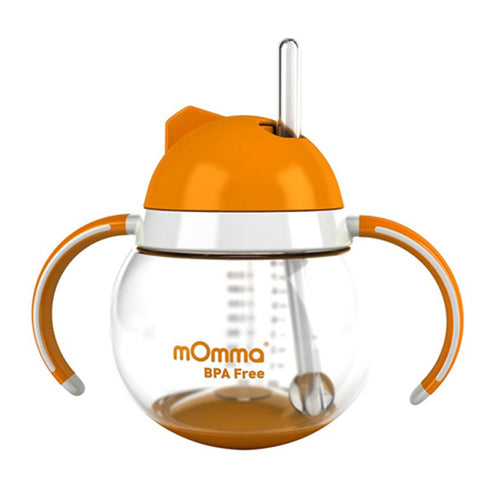 momma taza con sorbeto agarraderas naranja