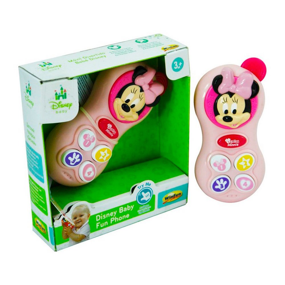 telefono divertido minnie con luces y sonidos