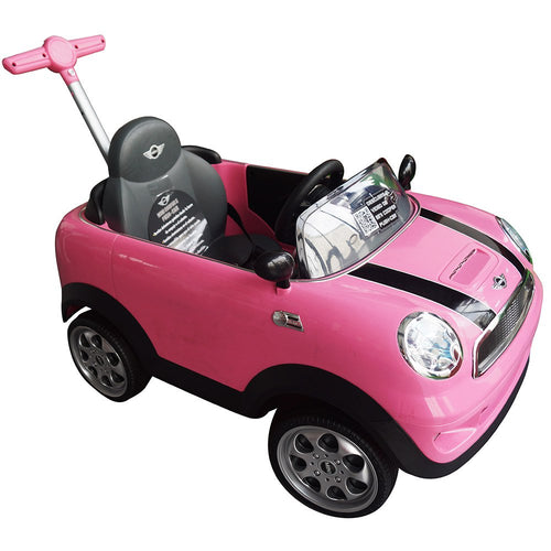 push car minicooper pink