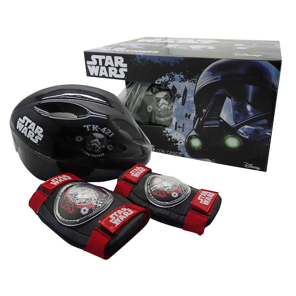 set de proteccion star wars con casco