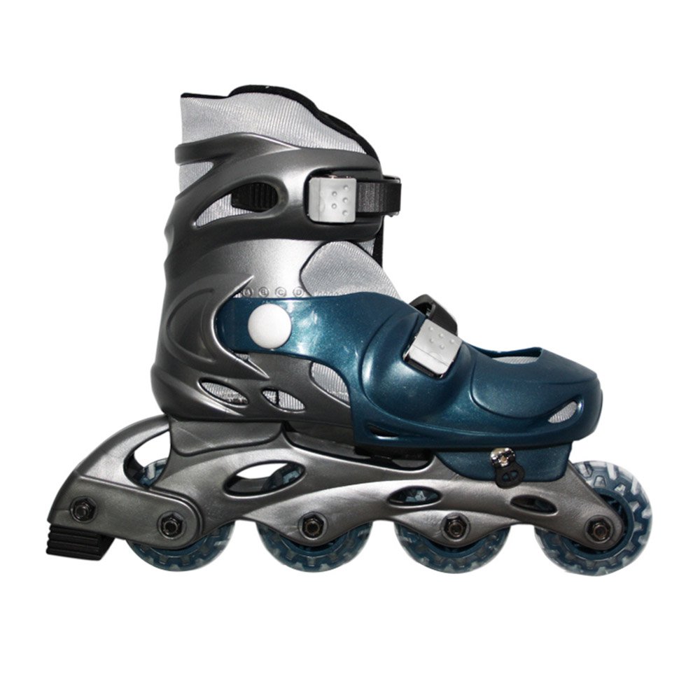 patines ajustables qmax l azul con gris