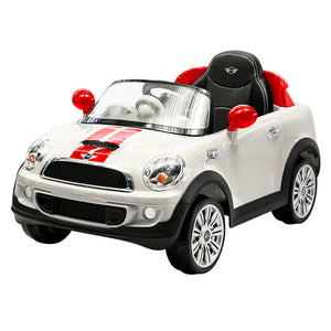 carro electrico mini cooper white con control remoto