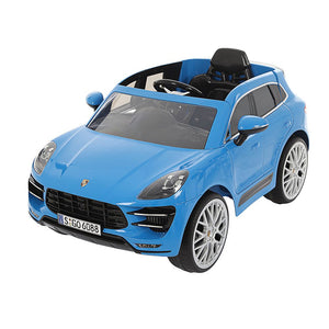 carro electrico auto porsche macan blue