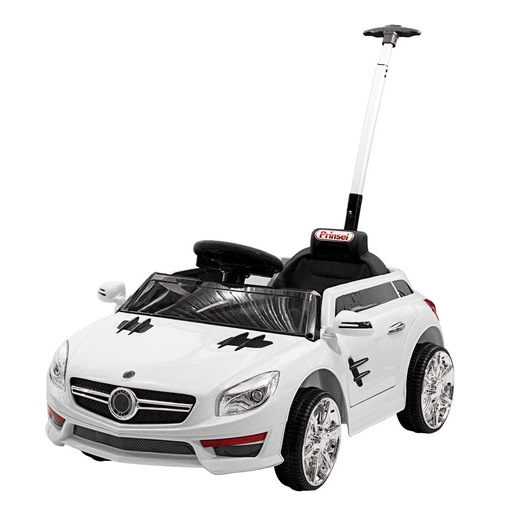 push car 2 en 1 con motor tipo mercedes white