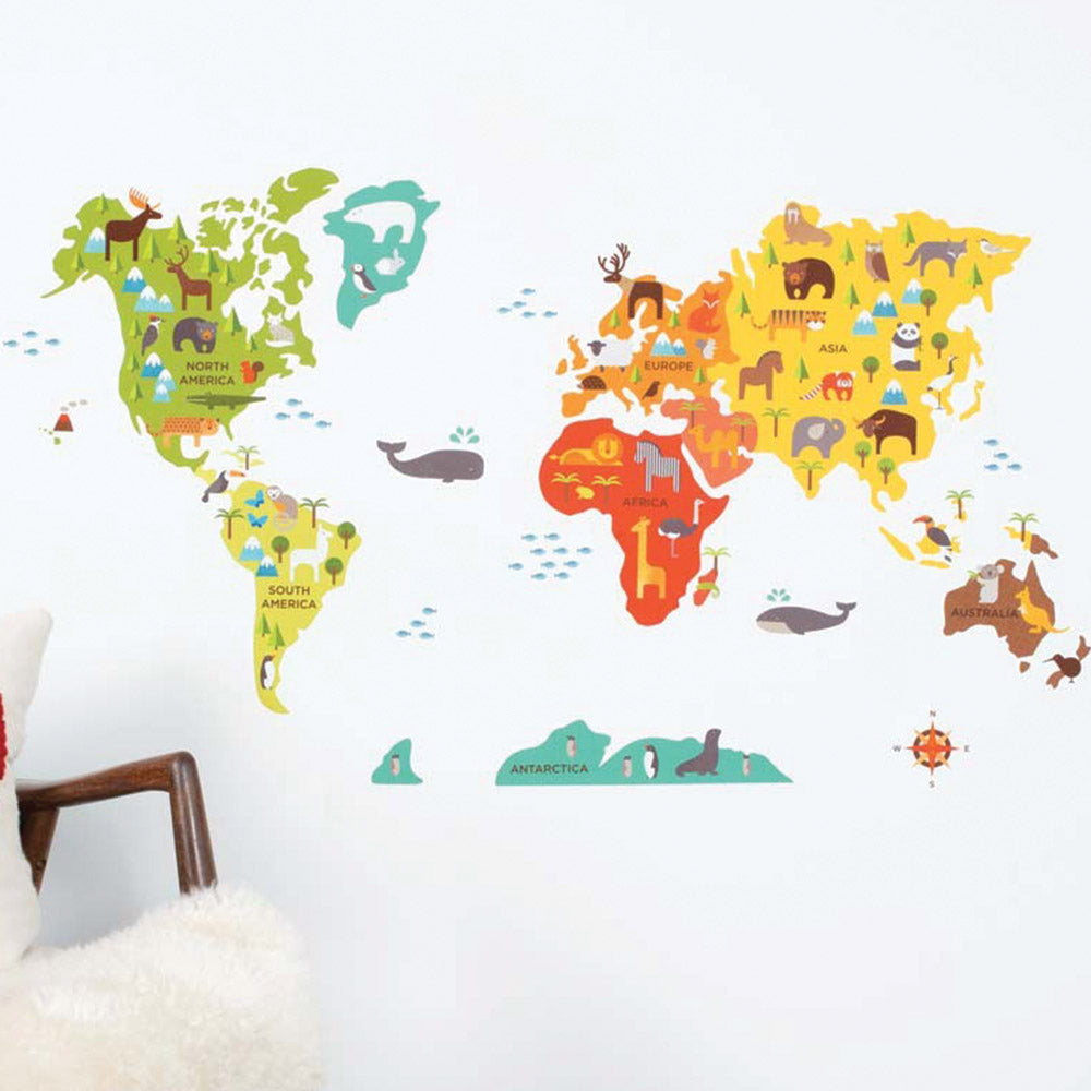 petite collage wall decall