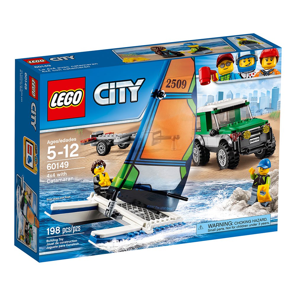 lego® city 4x4 con catamaran