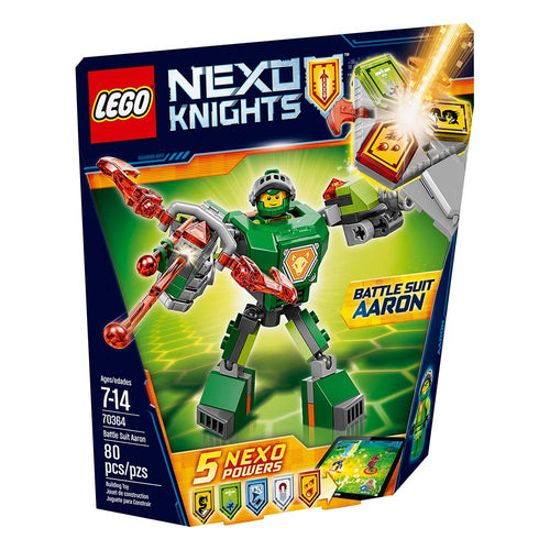 lego® nexo kinghts aaron con armadura de combate