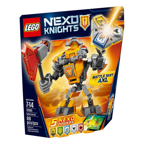 lego® nexo kinghts axl con armadura de combate