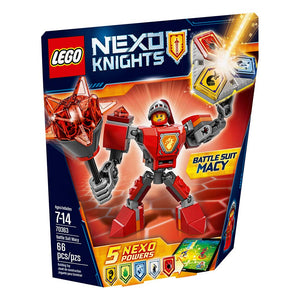 lego® nexo kinghts macy con armadura de combate