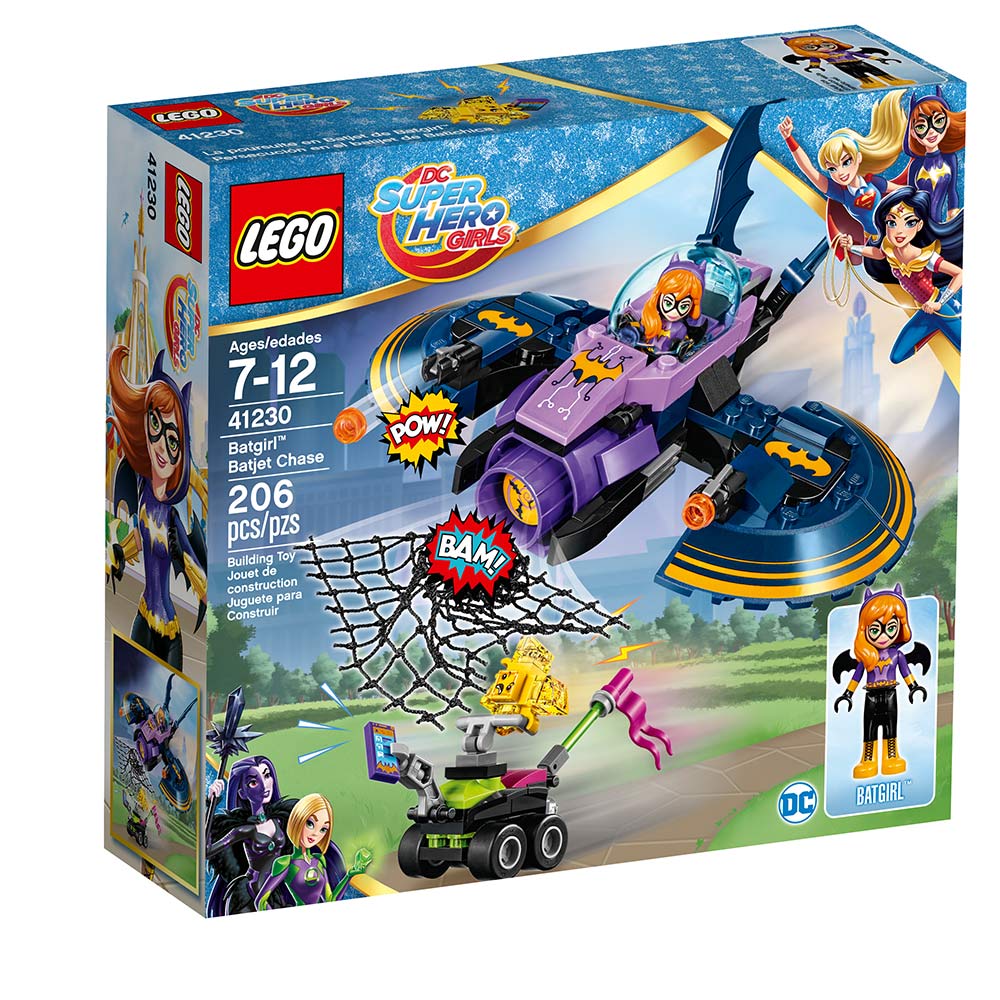 lego® super heroes girls persecucion en el batirreactor de batgirl