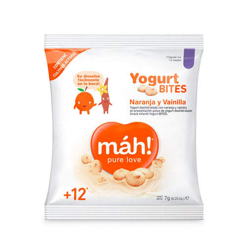 display yogurtbites togo mah naranja vainilla