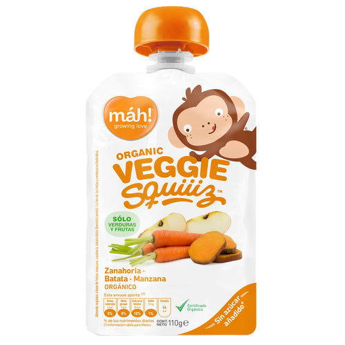 pure organico mah  mah de vegetales zanahoria  batata y manzana
