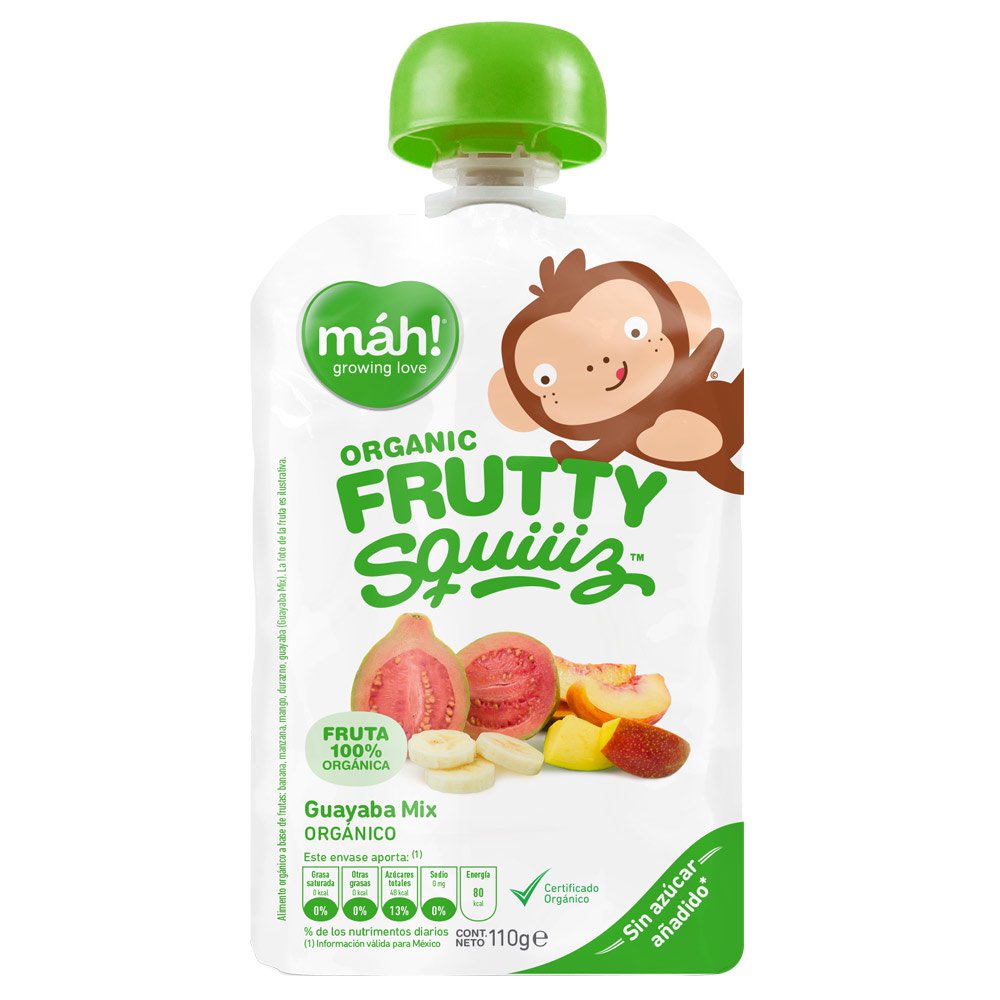 pure organico mah  frutas guayaba mix