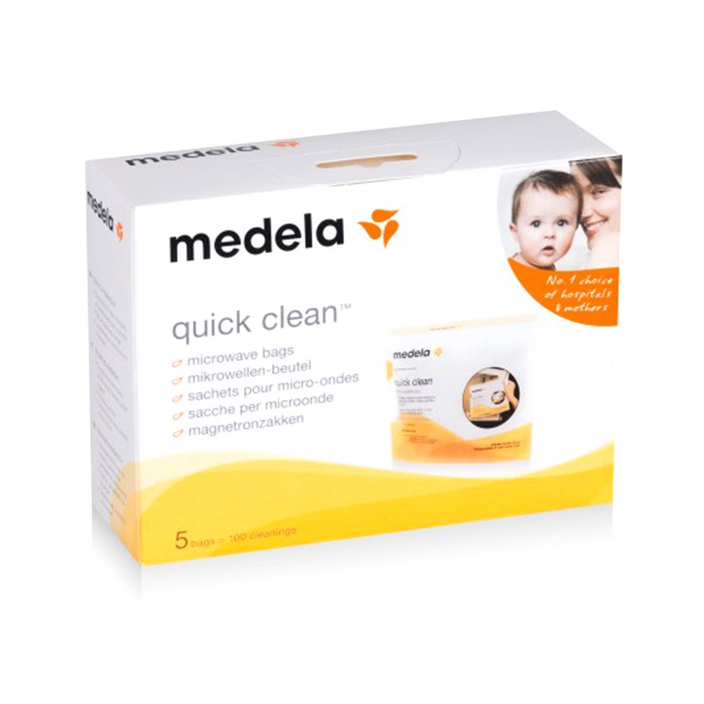 quick clean bolsas para esterilizar  al vapor en microondas