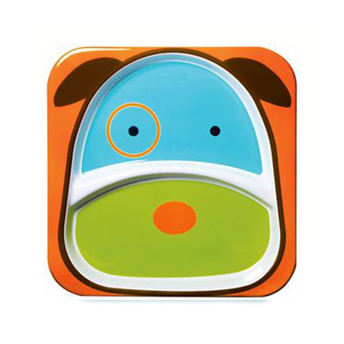 plato con divisiones   zoo perrito