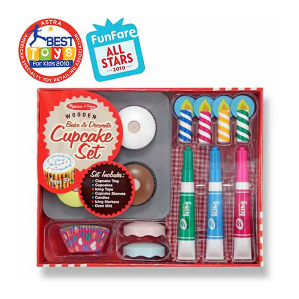 set de cupcakes de madera