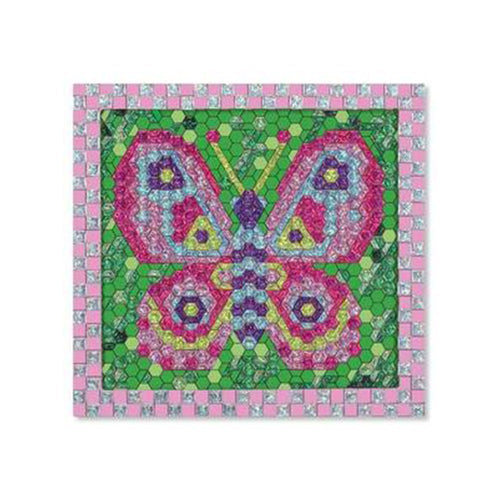 set de mosaico con stickers   mariposa