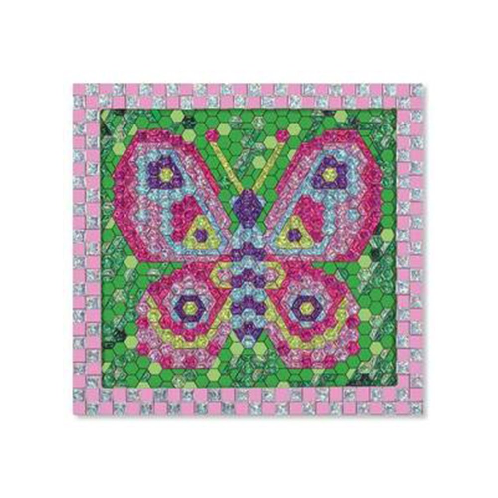 set de mosaico con stickers   mariposa