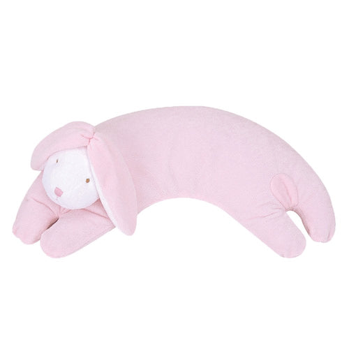 almohada de apoyo curva   conejo rosado