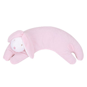 almohada de apoyo curva   conejo rosado