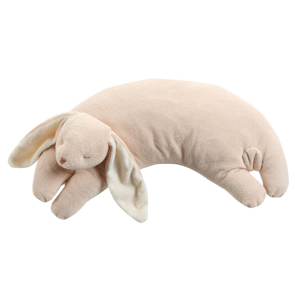 almohada de apoyo curva   conejo beige