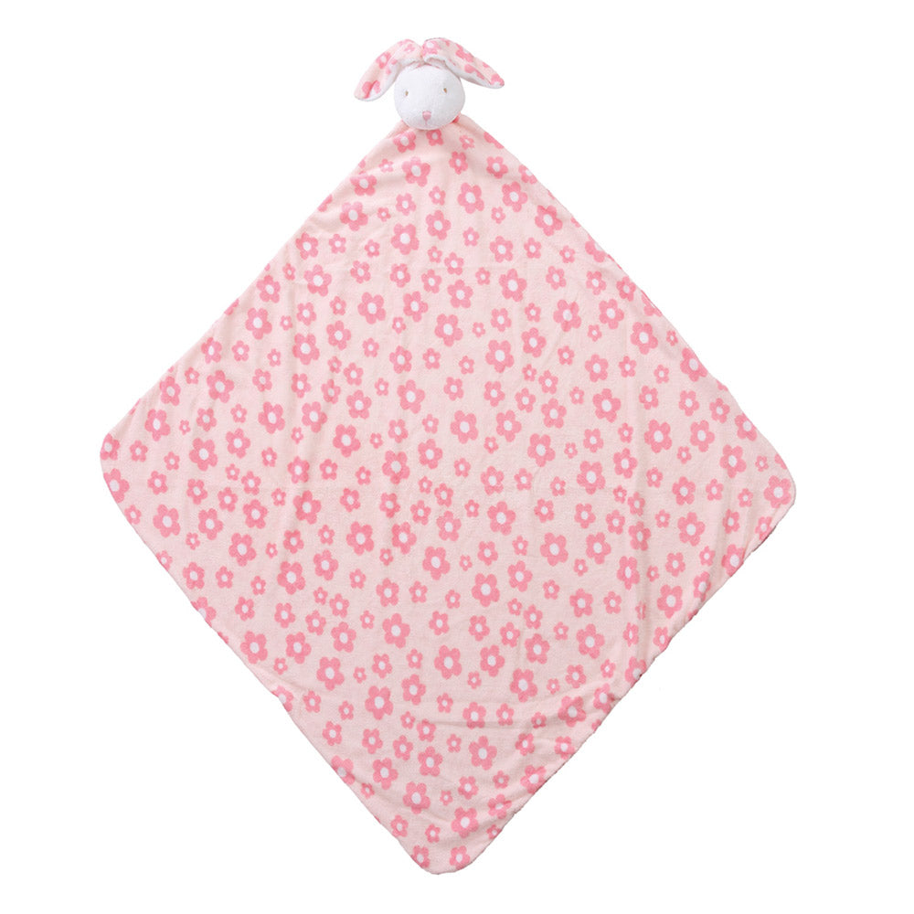 cobija para siesta   conejo rosado flores