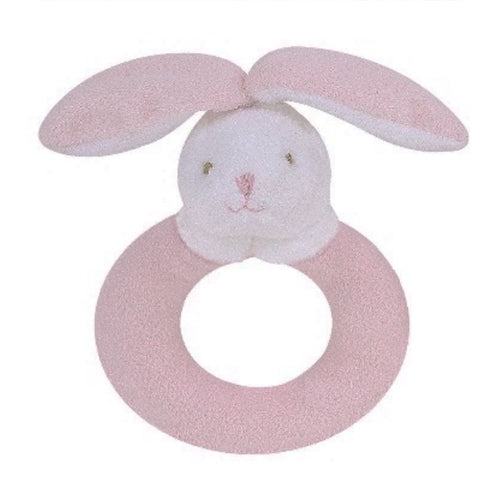 sonajero   conejo rosado
