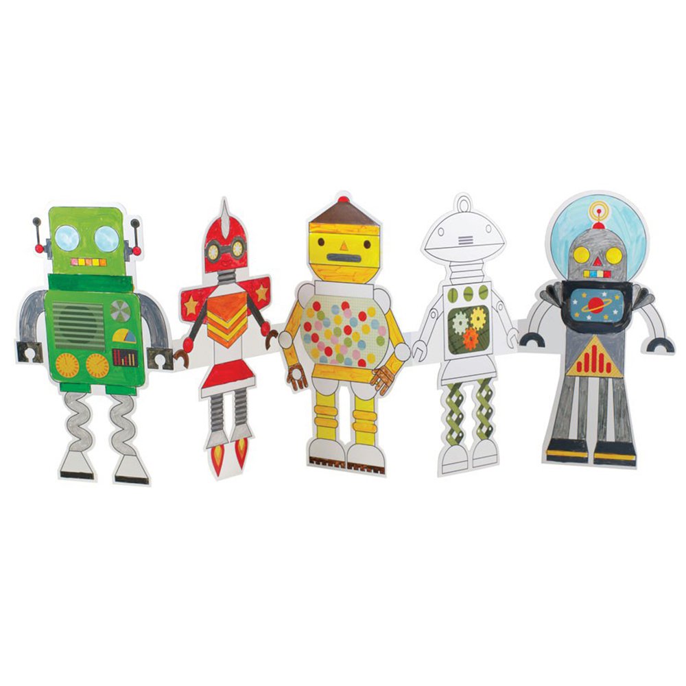 set de actividades para colorear   robots