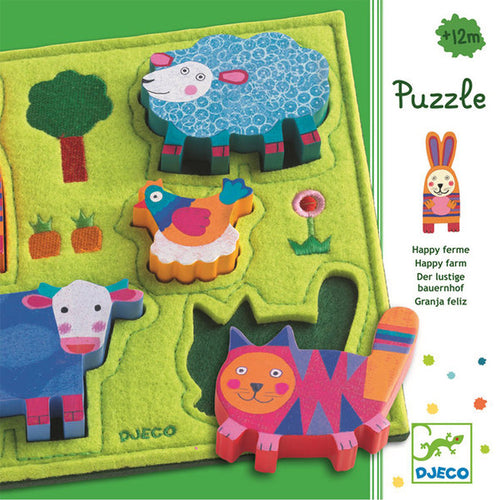 rompecabezas en relieve   animales de la granja