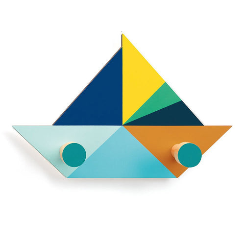 perchero   barco de colores