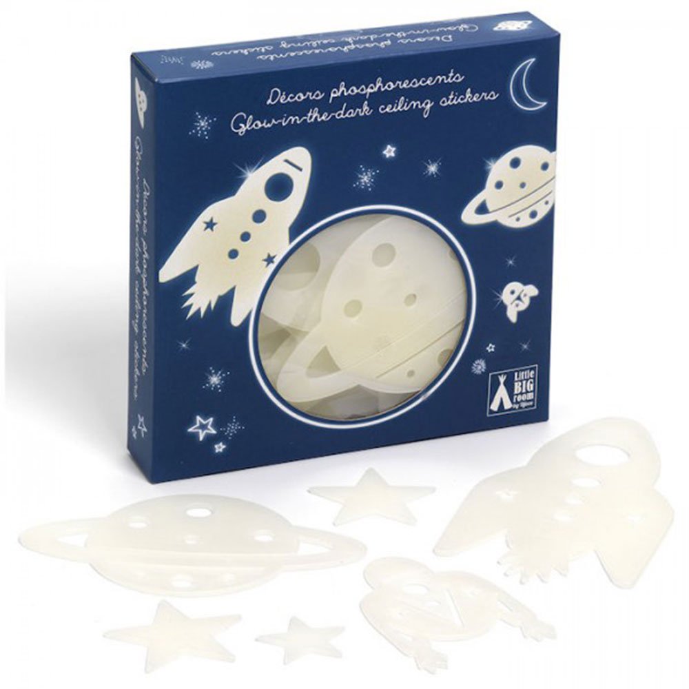 stickers que brillan en la oscuridad   el espacio