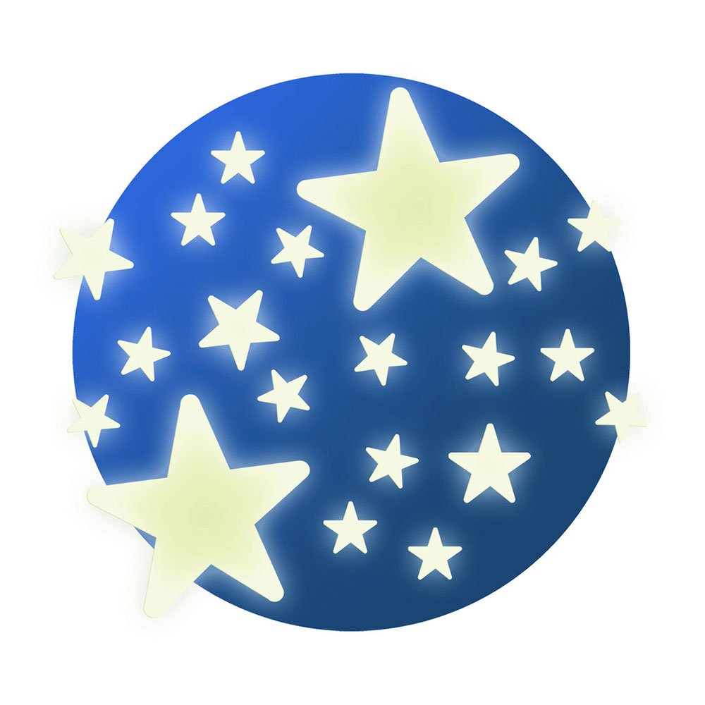 stickers que brillan en la oscuridad   las estrellas