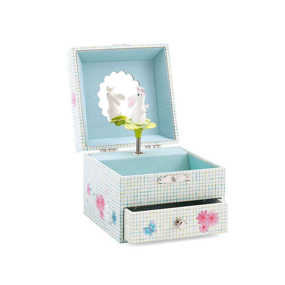 caja musical y joyero   conejo