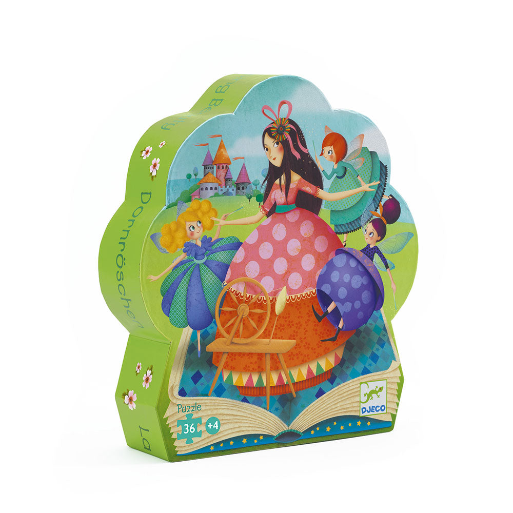 rompecabezas silueta   la bella durmiente