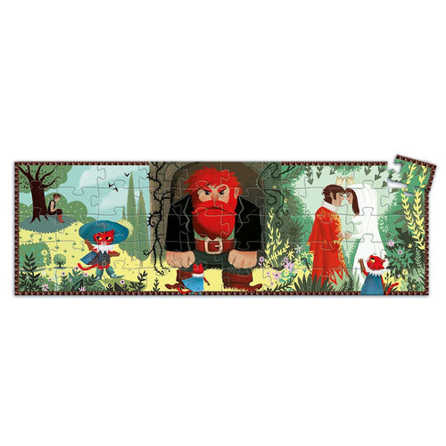 rompecabezas de silueta   el gato con botas