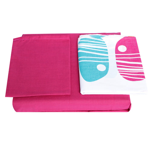 juego de sabanas para corral y cuna   fucsia   pescados