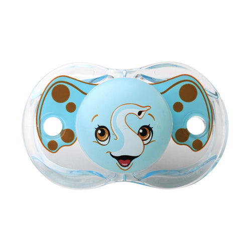 chupo elefante azul con blanco