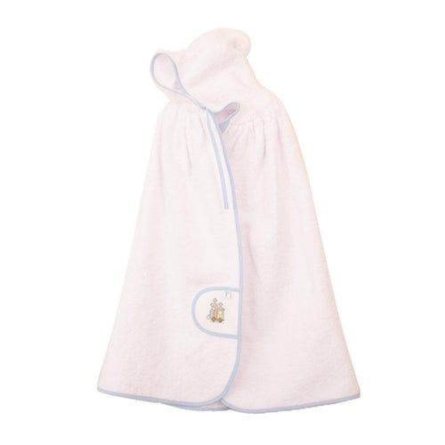 toalla capa borde azul tren