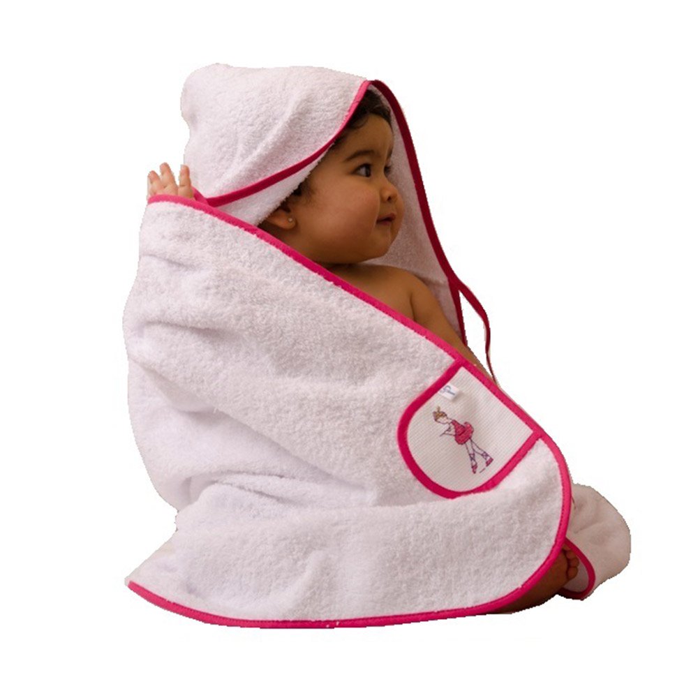 toalla capa borde fucsia bailarina