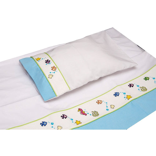almohada peces aguamarina