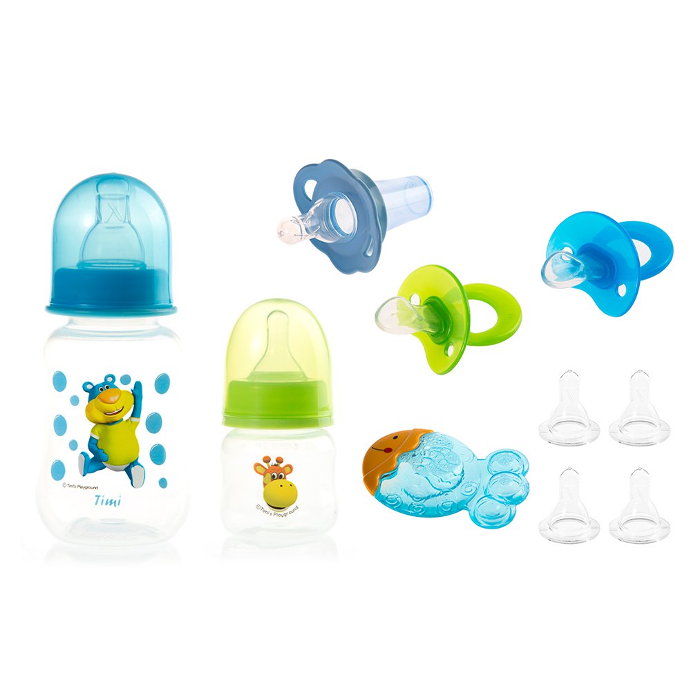 kit accesorios bebe dubon 0  meses azul