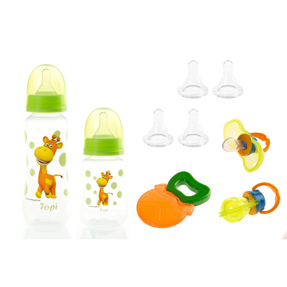 kit accesorios bebe dubon 3  meses verde